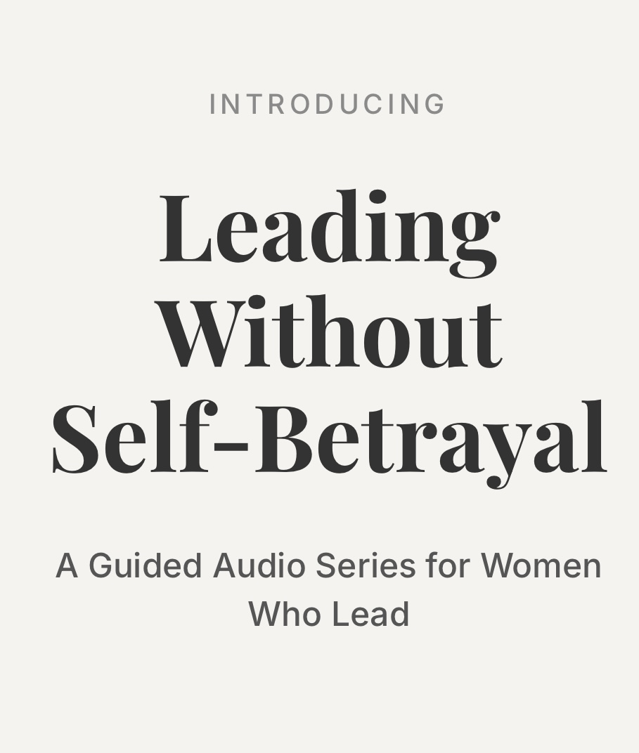 Leading Without Self-Betrayal - title cover